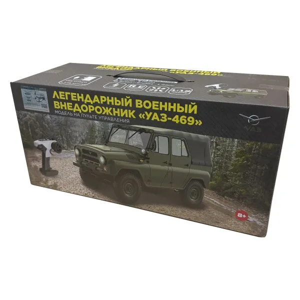 Радиоуправляемая машина УАЗ 469 зеленый 1:12 - WPLC94-GREEN