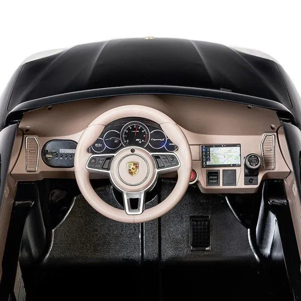 Детский электромобиль PORSCHE CAYENNE S 12V - JJ2128-BLACK-PAINT