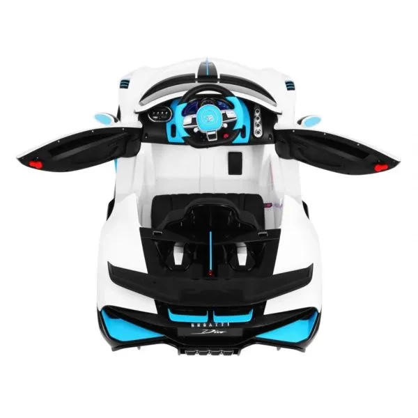 Детский электромобиль Bugatti Divo (белый лак, 12V) - HL338