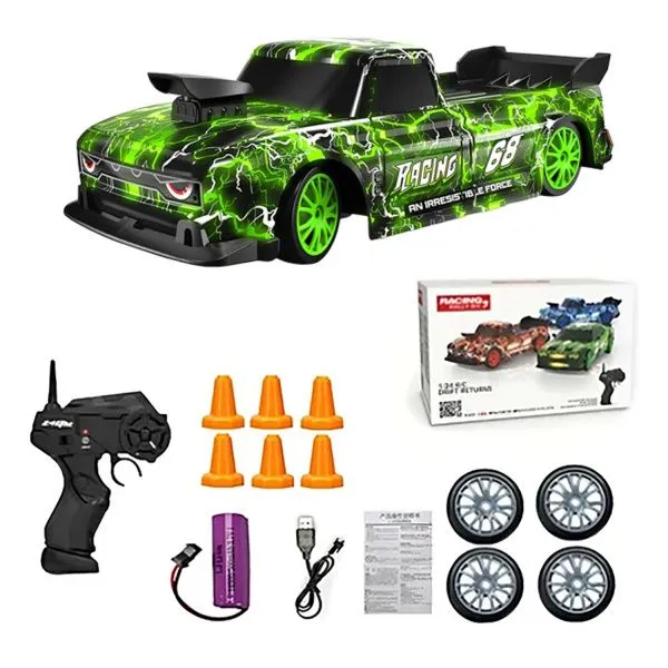 Радиоуправляемая машина для дрифта Ford F150 (19 см, 15 км/ч, сменные колеса, фишки) - SC24A22