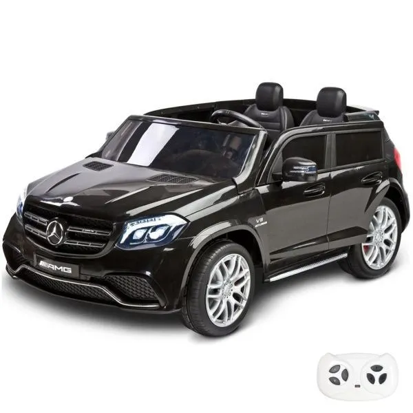 Электромобиль Mercedes Benz GLS63 (черный лак, 4WD, 12V) - HL228