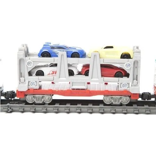 Железная дорога со станцией загрузки автомобилей, длина 549 см - BSQ-2084