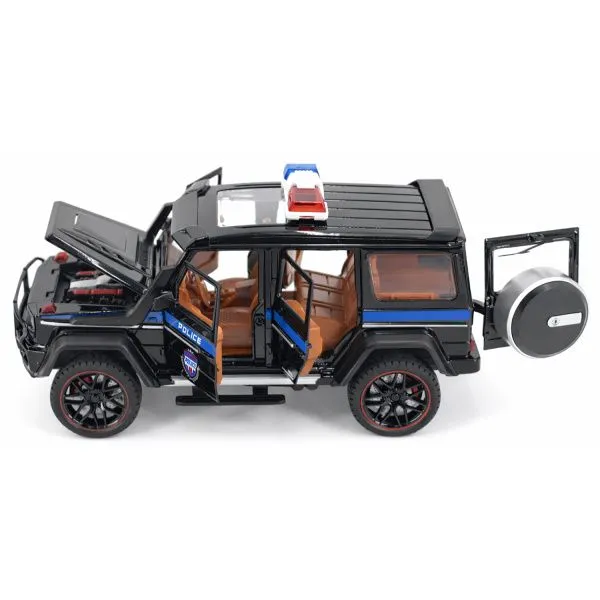 Радиоуправляемая металлическая полицейская машина Mercedes G500 1:22 - HCL-3608-BLACK