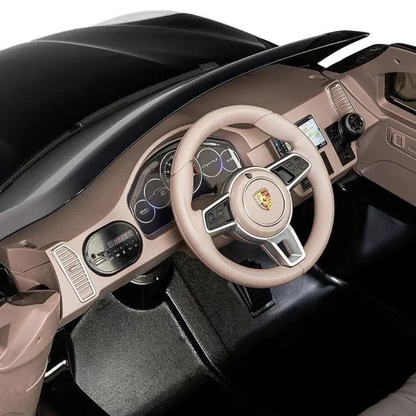 Детский электромобиль PORSCHE CAYENNE S 12V - JJ2128-BLACK-PAINT