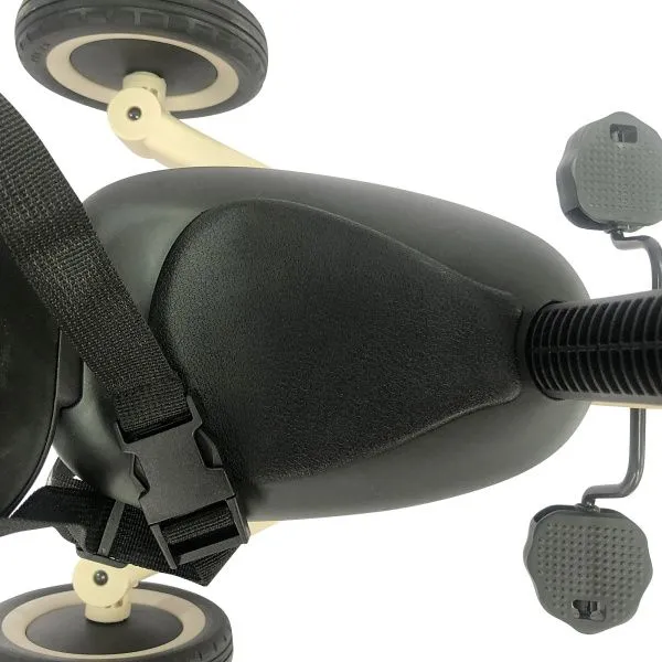 Детский беговел-велосипед 8в1 с крышей и ручкой, бежевый - TR010-BEIGE