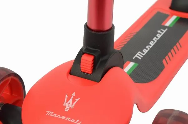 Трехколесный беговел-самокат Maserati с сиденьем - CLB-0140-RED