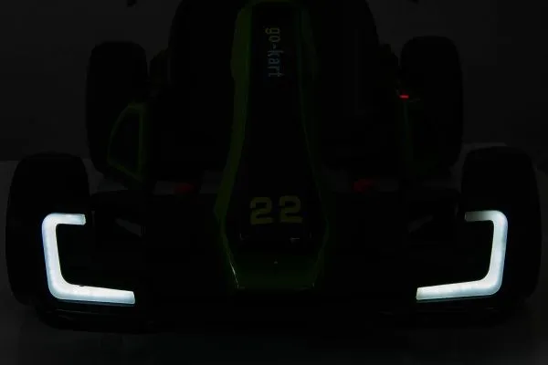 Детский электромобиль дрифт картинг (серый, 12 км/ч, 24V) - AHL007-GREY