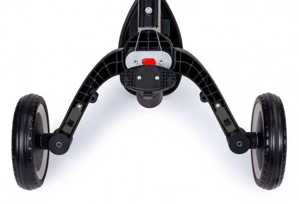 Детский беговел-велосипед 8в1 с крышей и ручкой, черный - TR008C-BLACK