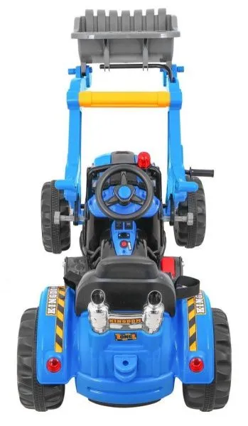 Детский электромобиль трактор на аккумуляторе 12V / синий - JS328A-BLUE