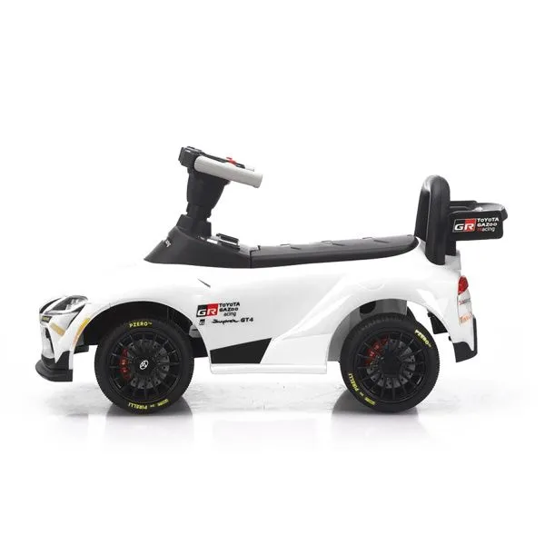 Электромобиль каталка Toyota GR SUPRA GT4 (6V, EVA, пульт) - SMT-519-WHITE