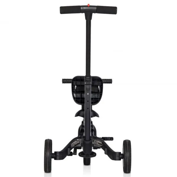 Детский беговел-велосипед 4в1 с родительской ручкой, черный - TR007-BLACK