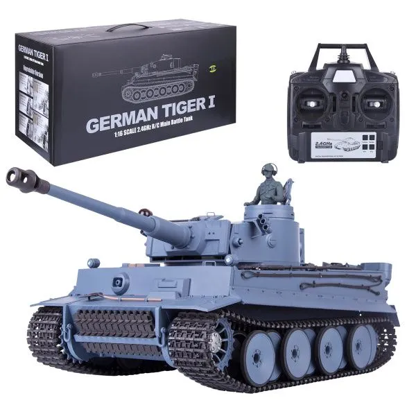 Радиоуправляемый танк Heng Long German Tiger V7.0 масштаб 1:16 2.4G - 3818-1-V7