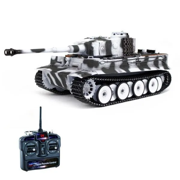 Радиоуправляемый танк Taigen Tiger 1 Германия 1:16 (зимний камуфляж, звук, дым V3) - AS3818-D-WINTER