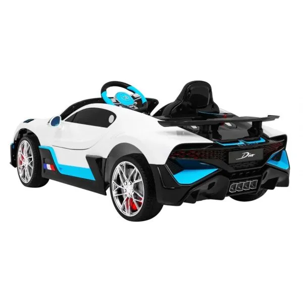 Детский электромобиль Bugatti Divo (белый лак, 12V) - HL338