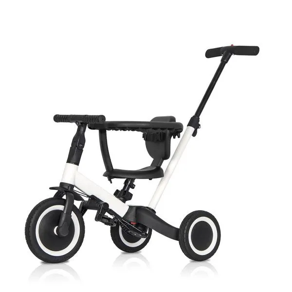 Детский беговел-велосипед 6в1 с родительской ручкой, белый - TR008-WHITE