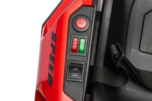 Детский электромобиль дрифт картинг (красный, 12 км/ч, 24V) - AHL007-RED