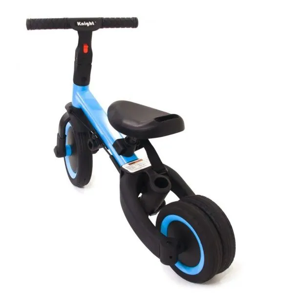 Детский беговел-велосипед 6в1 с родительской ручкой, синий - TR008-BLUE