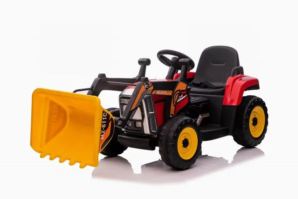 Детский электромобиль XMX трактор с ковшом (красный, EVA, пульт, 12V) - XMX611U-RED