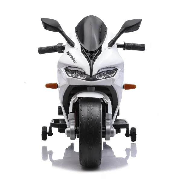 Детский электромотоцикл Ducati (12V, EVA, ручка газа, спидометр) - FT-821-WHITE