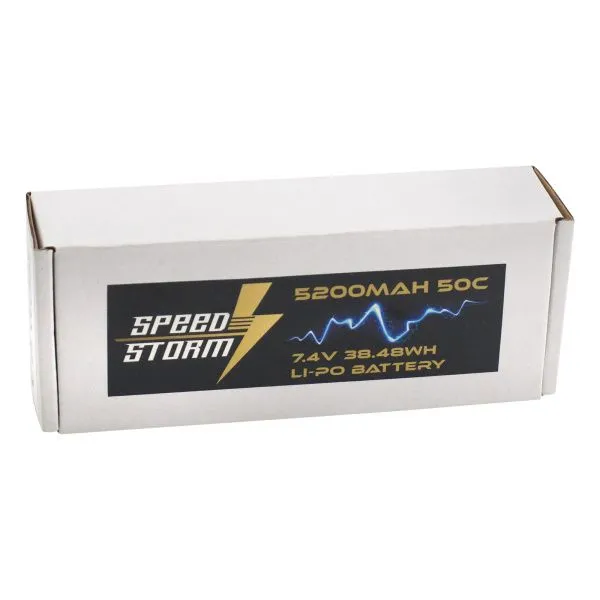 Аккумулятор Speed Storm Li-Po 7.4V 50C 5200 mAh Hard Case разъем T-plug (Deans) - SS-2S5200-50-D