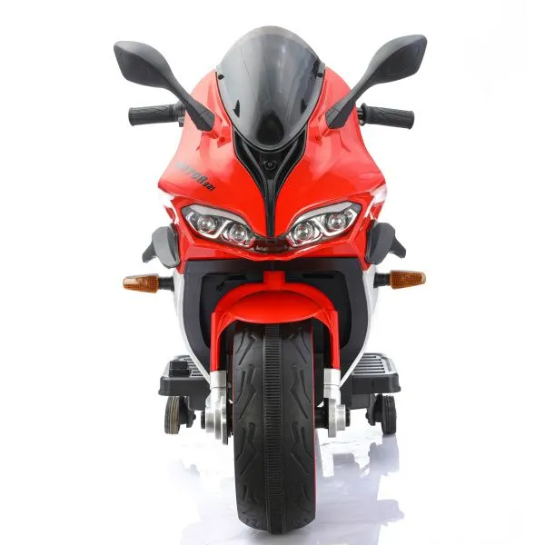 Детский электромотоцикл Ducati (12V, EVA, ручка газа, спидометр) - FT-921-RED-WHITE