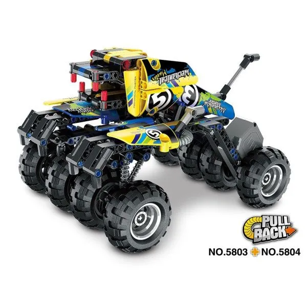 Конструктор QiHui Technics "Краулер, Киборг" (инерционная модель), 199 деталей - QH5804