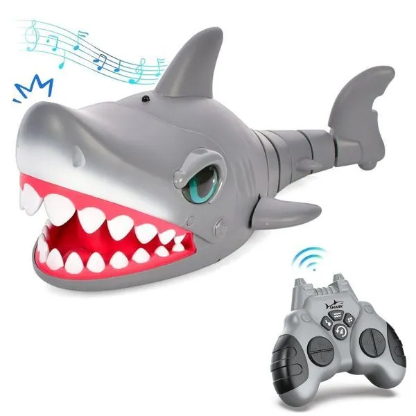 Свирепая игрушечная акула на пульте управления (36 см, акб) - CS-YS06