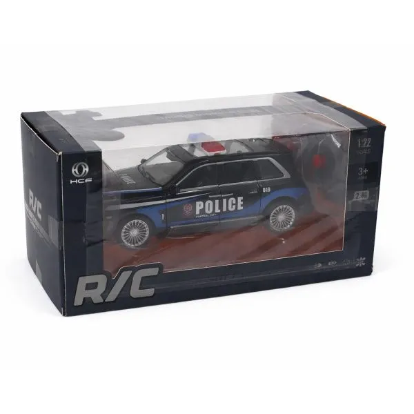 Радиоуправляемая металлическая полицейская машина Rolls-Royce Cullinan 1:22 - HCL-3606-BLACK