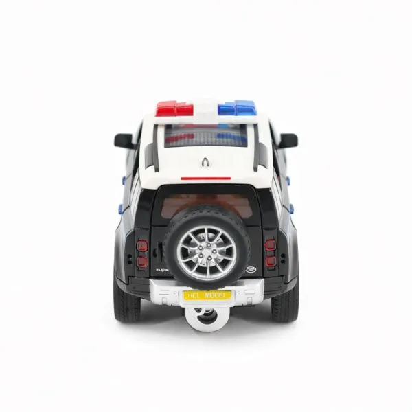 Радиоуправляемая металлическая полицейская машина Land Rover Defender 1:22 - HCL-3610-BLACK