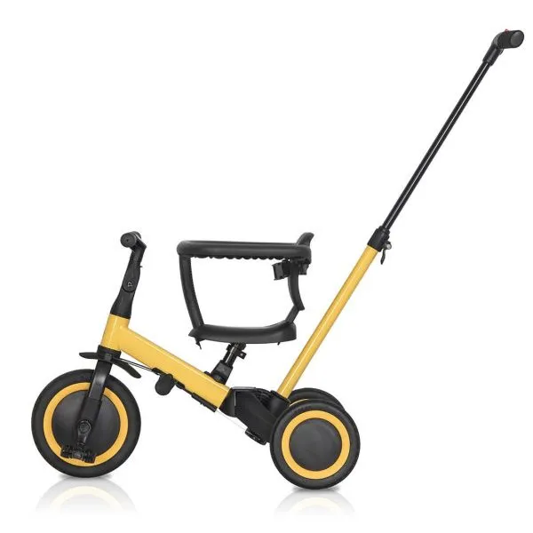 Детский беговел-велосипед 6в1 с родительской ручкой, желтый - TR008-YELLOW