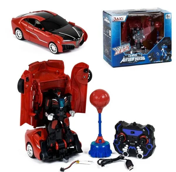 Радиоуправляемый робот-трансформер-боксер JiaQi (спортивная машина) - TT686-S