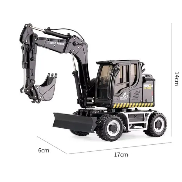 Масштабная модель экскаватор-бульдозер Huina 1:50 - HN1725-BLACK