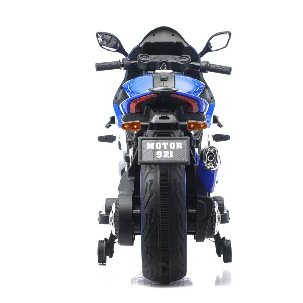 Детский электромотоцикл Ducati (12V, EVA, ручка газа, спидометр) - FT-921-BLUE-WHITE