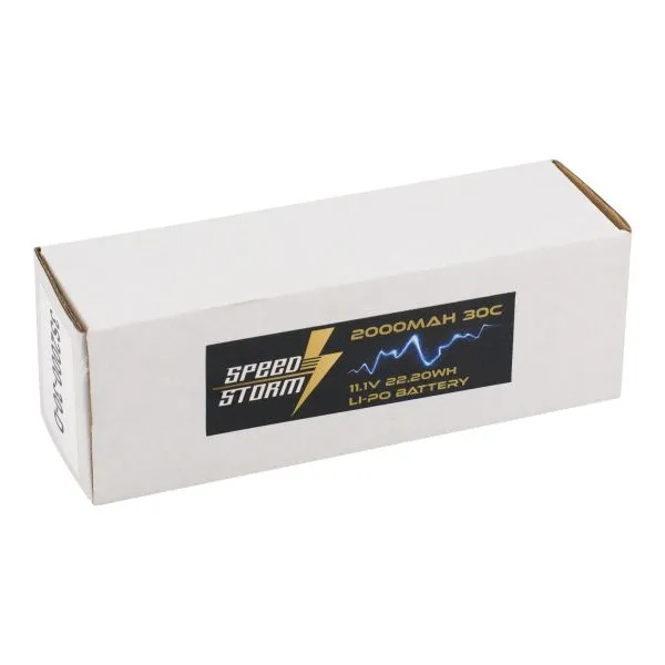 Аккумулятор Speed Storm Li-Po 11.1V 30C 2000 mAh разъем T-plug (Deans) - SS-3S2000-30-D
