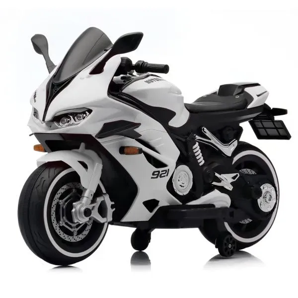 Детский электромотоцикл Ducati (12V, EVA, ручка газа, спидометр) - FT-921-WHITE