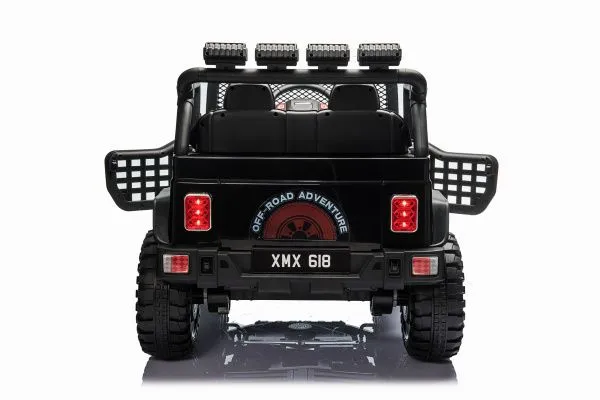 Детский электромобиль джип XMX с полным приводом (черный, EVA, 12V) - XMX618-4WD-BLACK