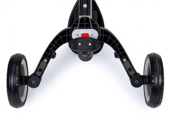 Детский беговел-велосипед 8в1 с крышей и ручкой, серый - TR008C-GREY