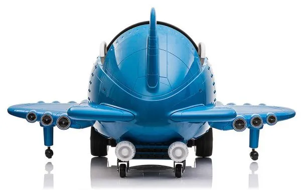 Детский электромобиль - самолет 12V - JJ20201-BLUE