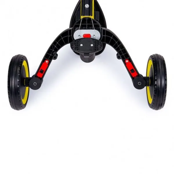 Детский беговел-велосипед 8в1 с крышей и ручкой, желтый - TR008C-YELLOW