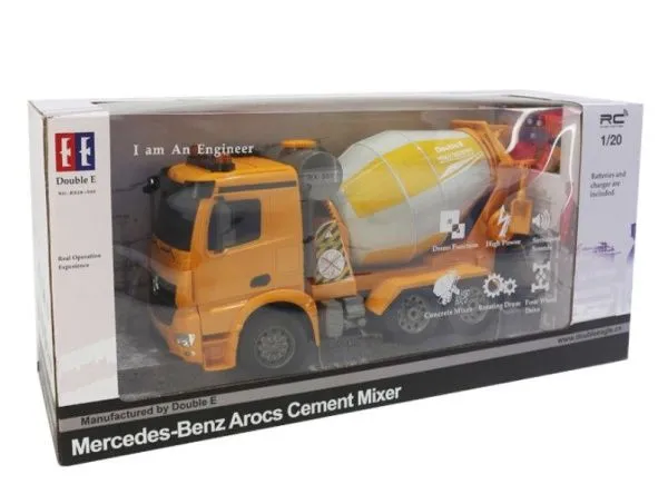 Радиоуправляемая бетономешалка Double E Mercedes-Benz Arocs 1:20 2.4G - E528-003