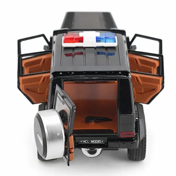 Радиоуправляемая металлическая полицейская машина Mercedes G500 1:22 - HCL-3608-BLACK