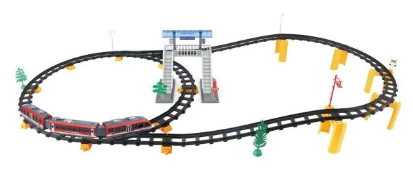 Железная дорога с пультом управления (поезд Красная стрела, длина 396 см, свет, звук) - 2813Y