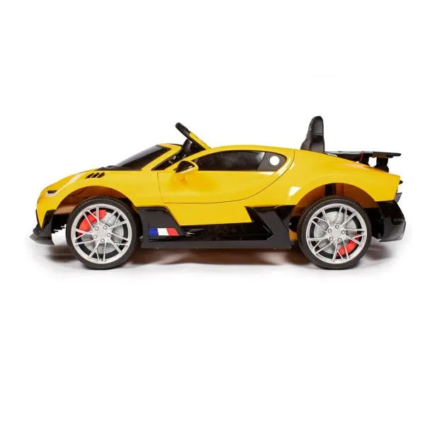 Детский электромобиль Bugatti Divo (желтый лак, 12V) - HL338