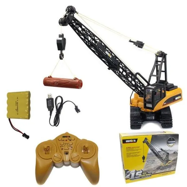 Радиоуправляемый кран HUI NA TOYS масштаб 1:14 2.4G - HN1572