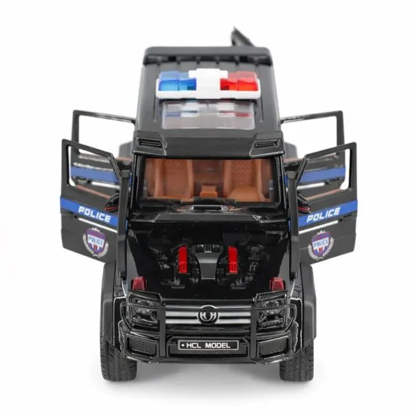 Радиоуправляемая металлическая полицейская машина Mercedes G500 1:22 - HCL-3608-BLACK