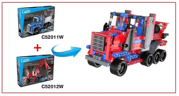 Конструктор Cada Technics экскаватор c инерционным механизмом, 235 деталей - C52012W