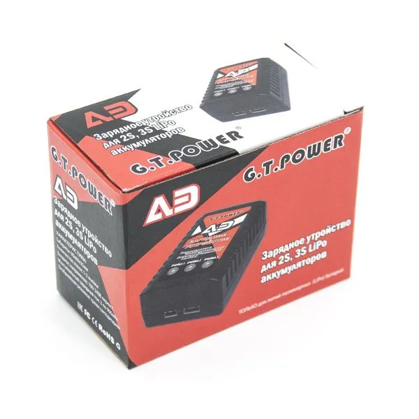 Зарядное устройство для 2S, 3S LiPo аккумуляторов G.T.POWER A3  - GTP-A3