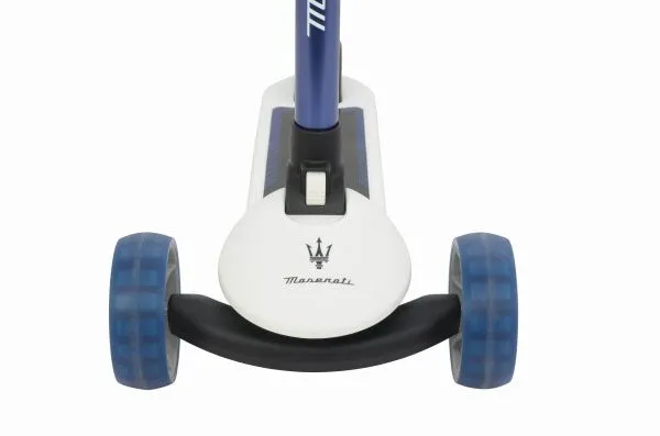 Трехколесный беговел-самокат Maserati с сиденьем - CLB-0140-WHITE