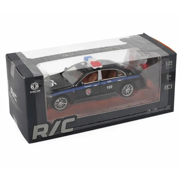 Радиоуправляемая металлическая полицейская машина Mercedes S600 1:22 - HCL-3613-BLACK