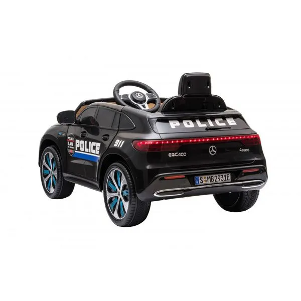 Детский электромобиль Mercedes Police EQC 400 12V 2WD - HL378-BLACK